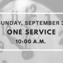 One Service Sunday September 3